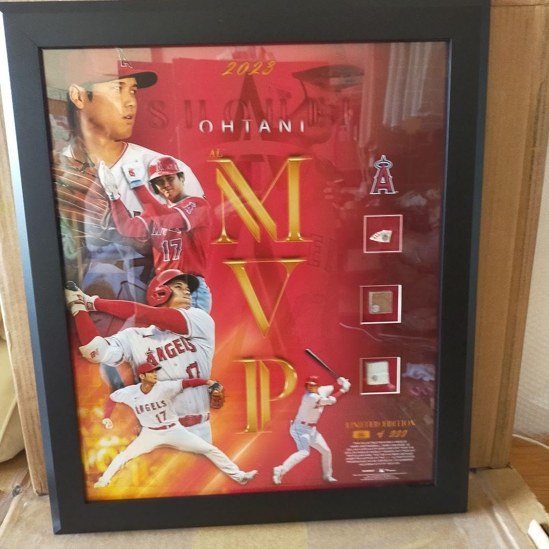 Amazon.co.jp: 大谷翔平2023MVPフォトフレーム＊Fanatics＊ピース3種  
