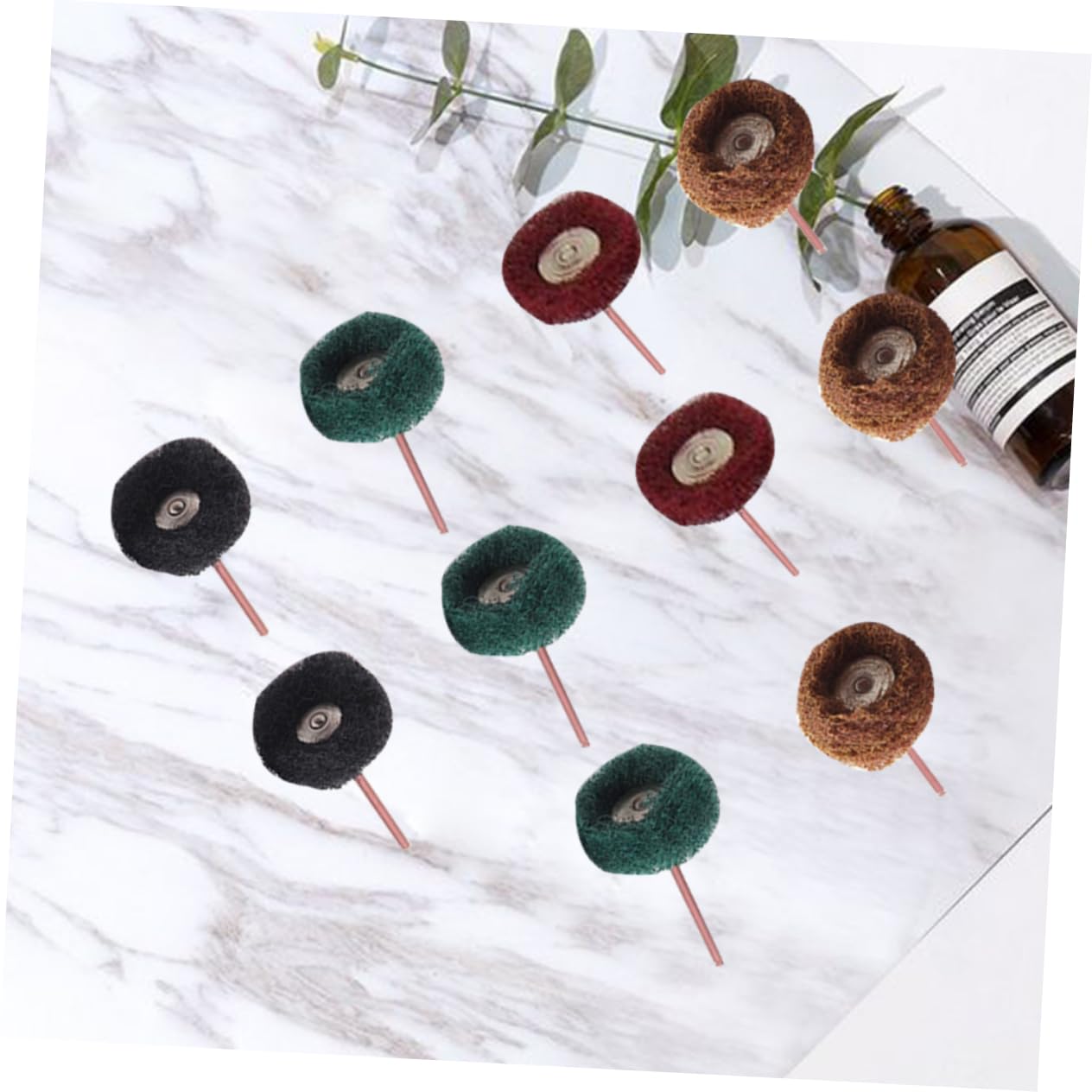 FUNOMOCYA 40Pcs Polishing Wheel Set for Rotary Tools Includes and Buffing Wheels for Jewelry Polishing for Area Surface Finishing