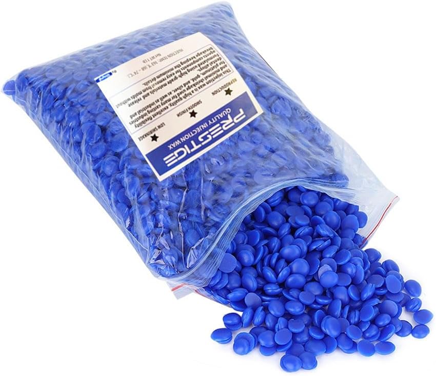 Prestige Blue Injection Wax 5 lb – Jewelry Casting Wax for Gold, Silver & Platinum, Low Shrinkage, High Detail, Clean Burnout