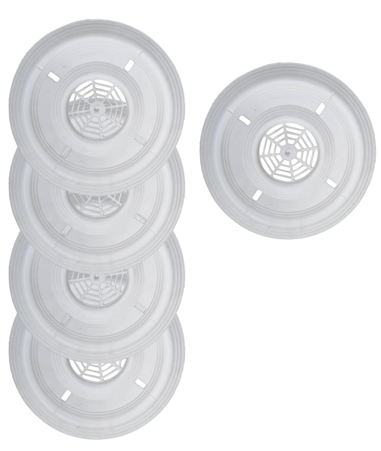 Simran Handicrafts 5pc Electrical Fan Round Sheet Plastic, POP Fan Sheet Cover Wall Plug size 165mm-image-32