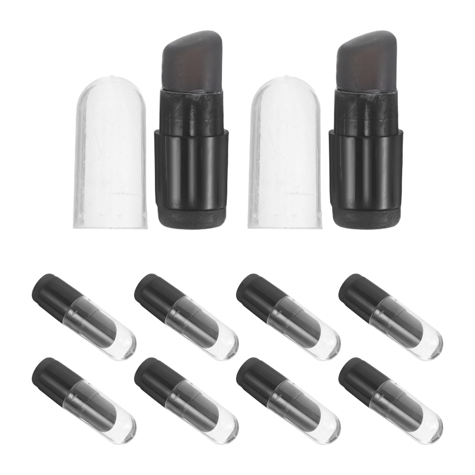 Pincel de labios de silicona compacto que soluciona los retoques sucios en el bolso 8