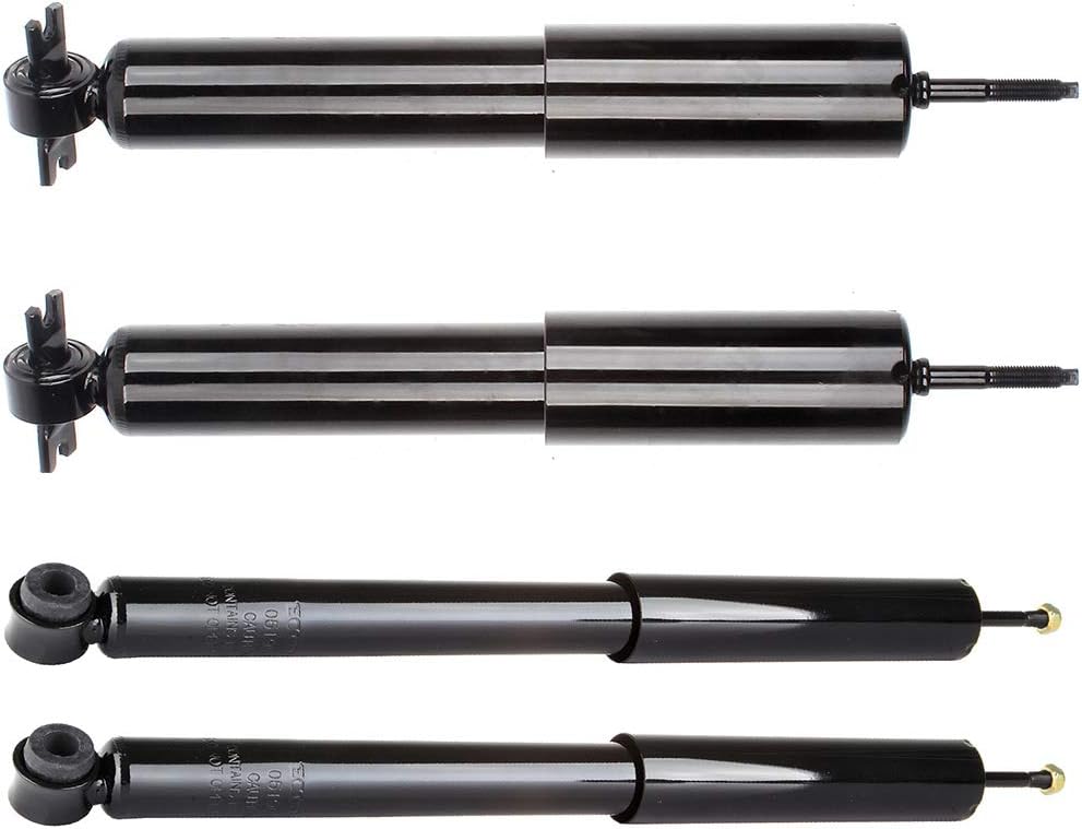 SCITOO Front and Rear Shock Absorbers Struts Compatible with 1993-2002 for Ford for Crown Victoria, 1981-2002 for Lincoln for Town Car, Replace 344424 343135 4PCS