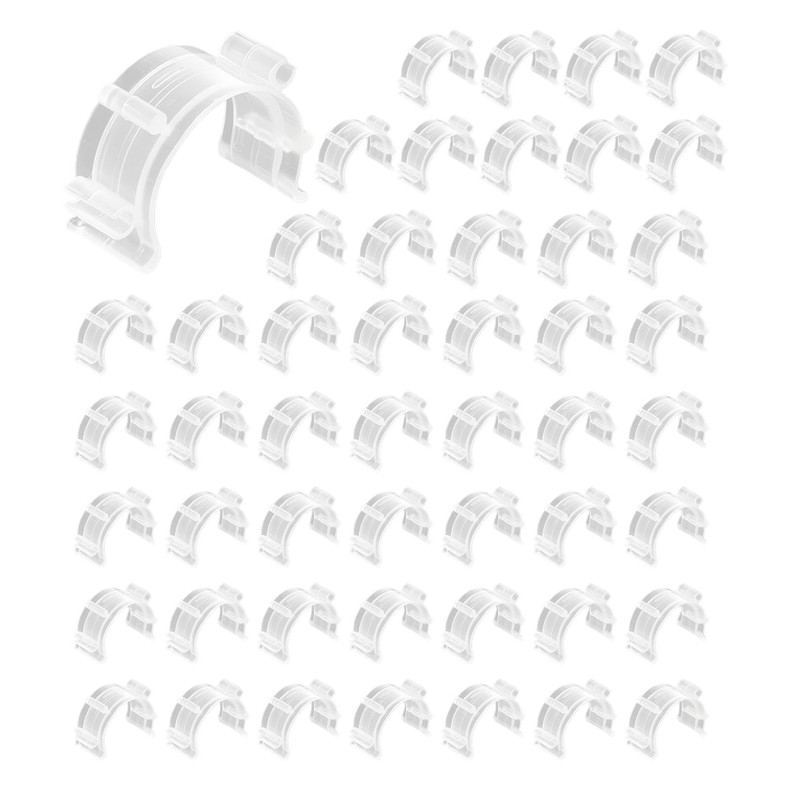 Kaeltsyn 50PCS Clear Bobbin Clips Embroidery Thread Organiser Sewing Spool Holder for Sewing Thread Organization Clear
