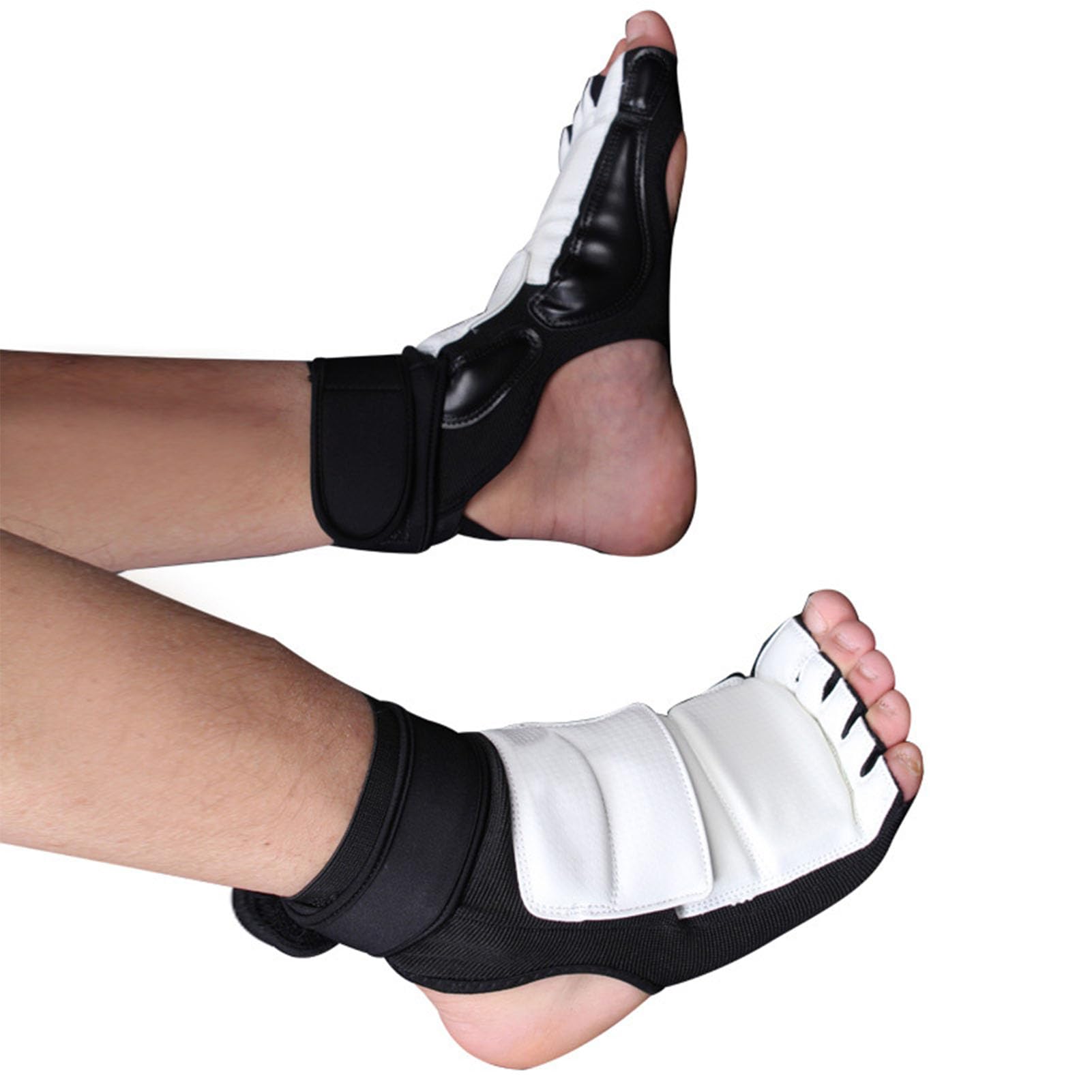 Alomejor Taekwondo Foot Protector Elástico Doble Fijación Material PU para Entrenamiento