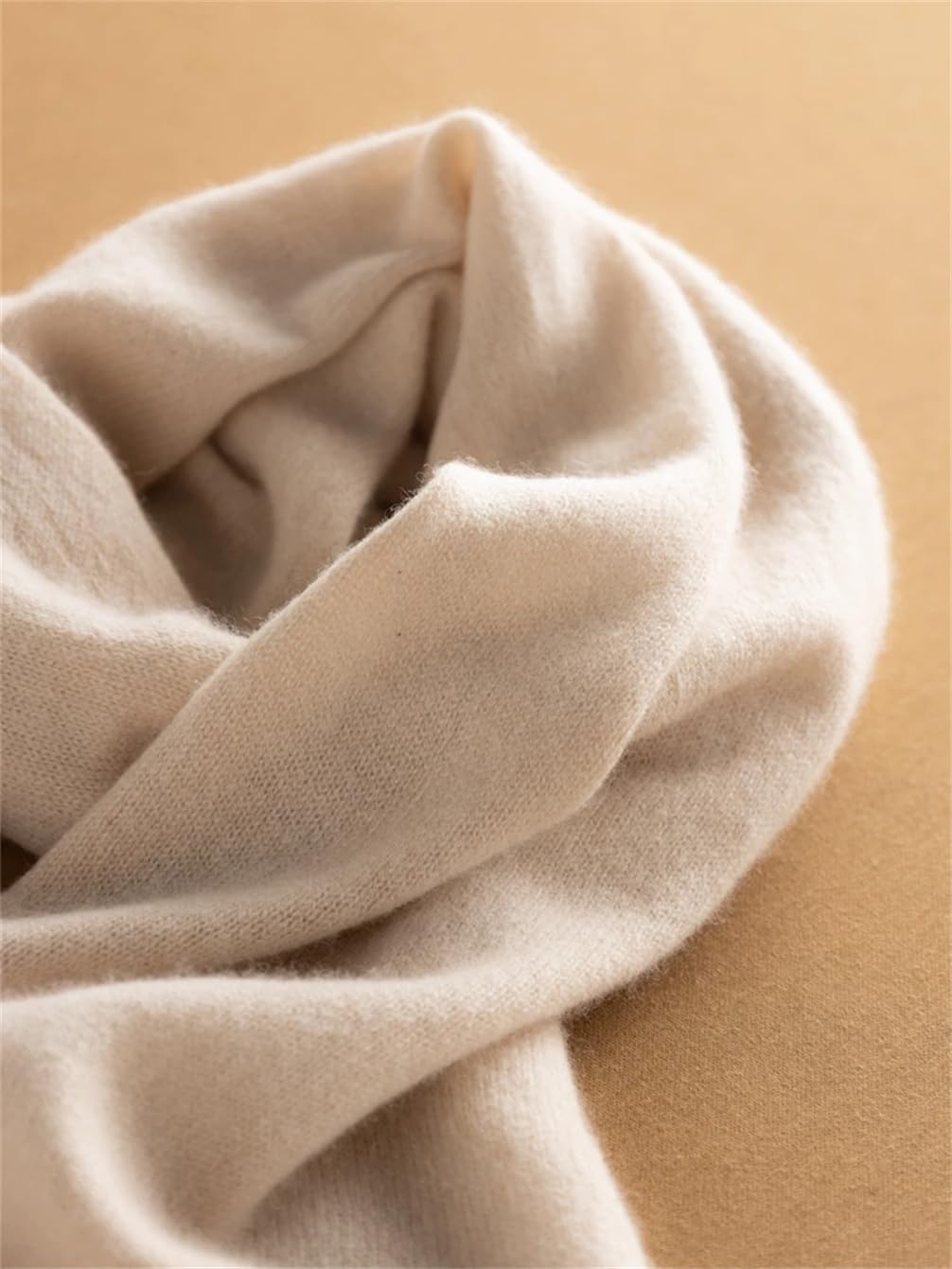 Sciarpa da donna in cashmere, tinta unita, collo caldo, scialle tinta unita, mantiene calde sciarpe