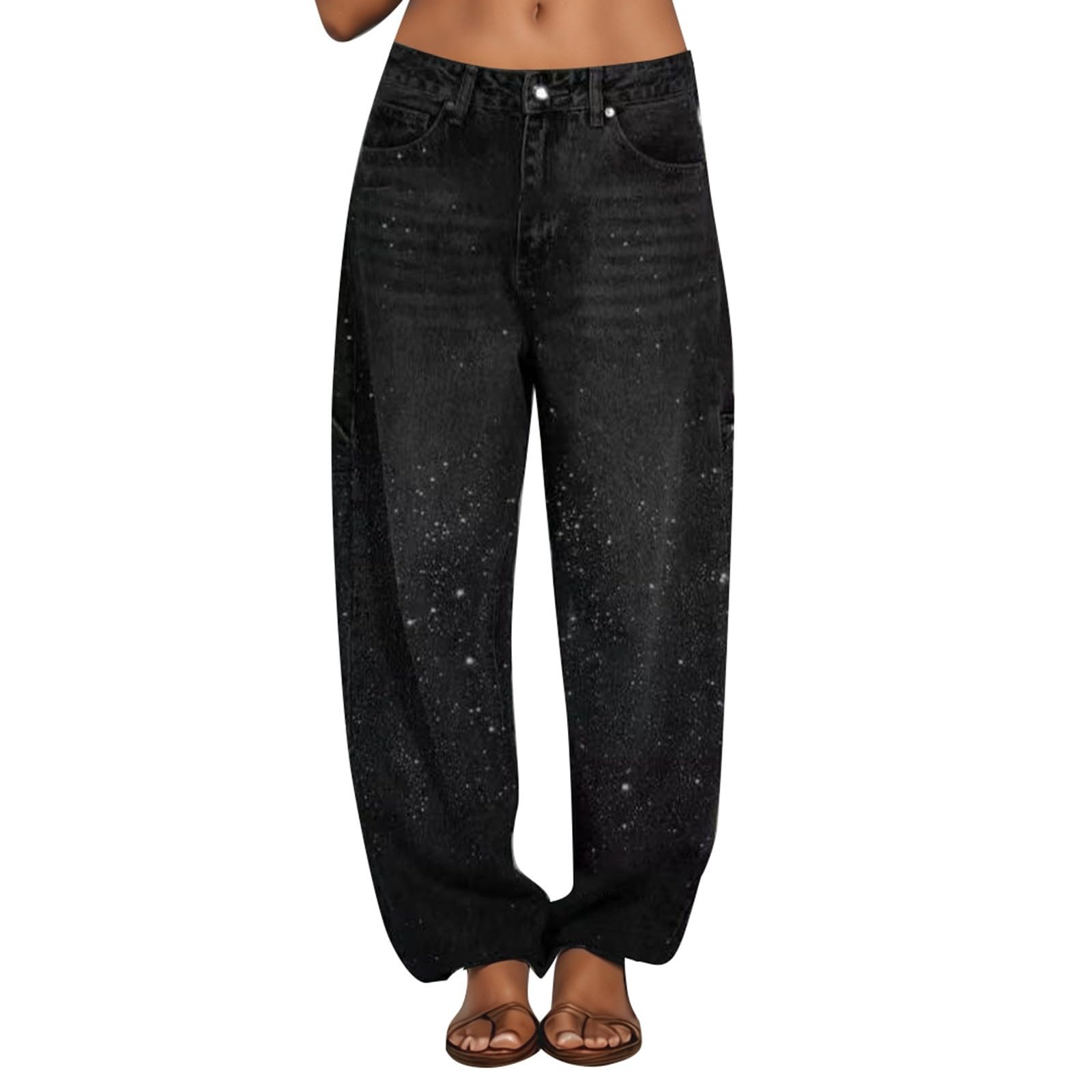 Vaqueros Mujer Anchos Tejanos Primavera Ropa Invierno Ligero Elasticos Pantalones Tallas Grandes Pantalón Rectos Casual Pantalon Vaquero Baggy
