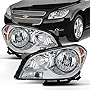 AKKON - For 2008 2009 2011 2012 Chevy Malibu Driver & Passenger Both Side Headlights Headlamps Assembly