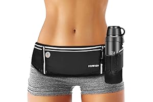 Wearable Running Belt With Water Bottle Fanny Pack Hydration Running Gear For...