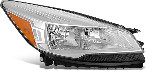 Miniatura 8 de Par de faros delanteros estilo fábrica compatibles con Ford Escape 3 generación 2013 2014 2015 2016, lado del conductor y del pasajero, carcasa