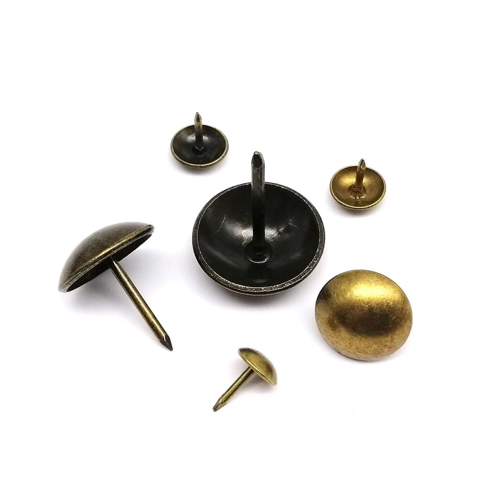 Yangshe One Color 250Pcs Antique Brass Bronze Upholstery Nails For Furniture Decorative Tack Studs