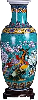 Jingdezhen Large Ceramic Floor Vase, Handmade Home Decorative Flower Vase, Height 18.11"(46cm)
