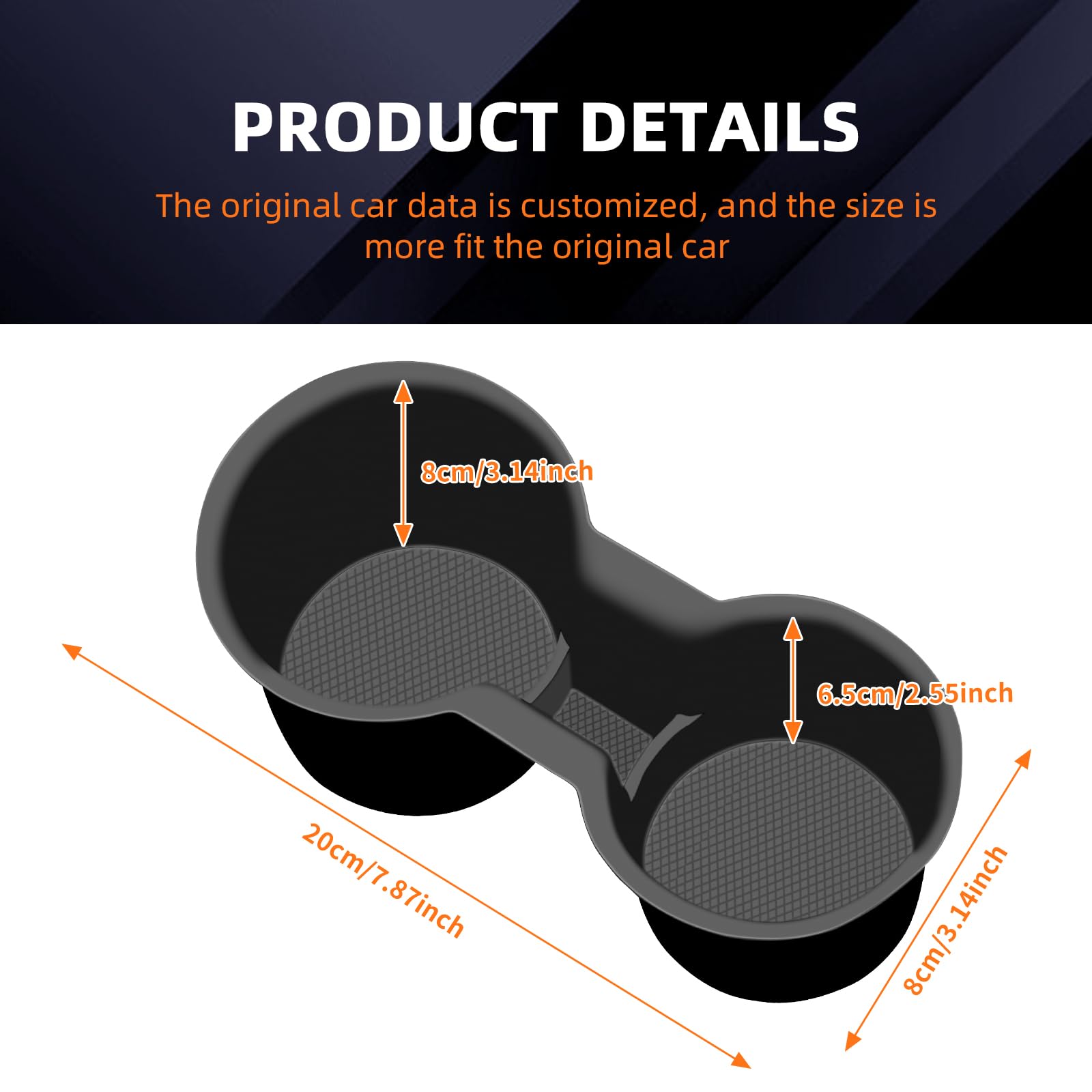 Portabicchieri centrale antiscivolo per Toyota Yaris Yaris Cross GR Automatic 2020-2025, accessorio in silicone per il controllo centrale e lo stoccaggio