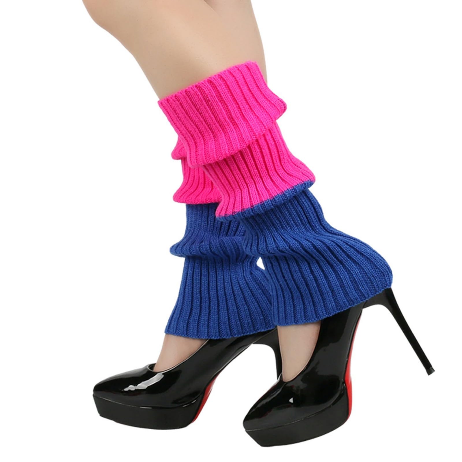 Custom Text Leg Warmers for Girls - Personalized 80s Style Dance Accessories for Kids