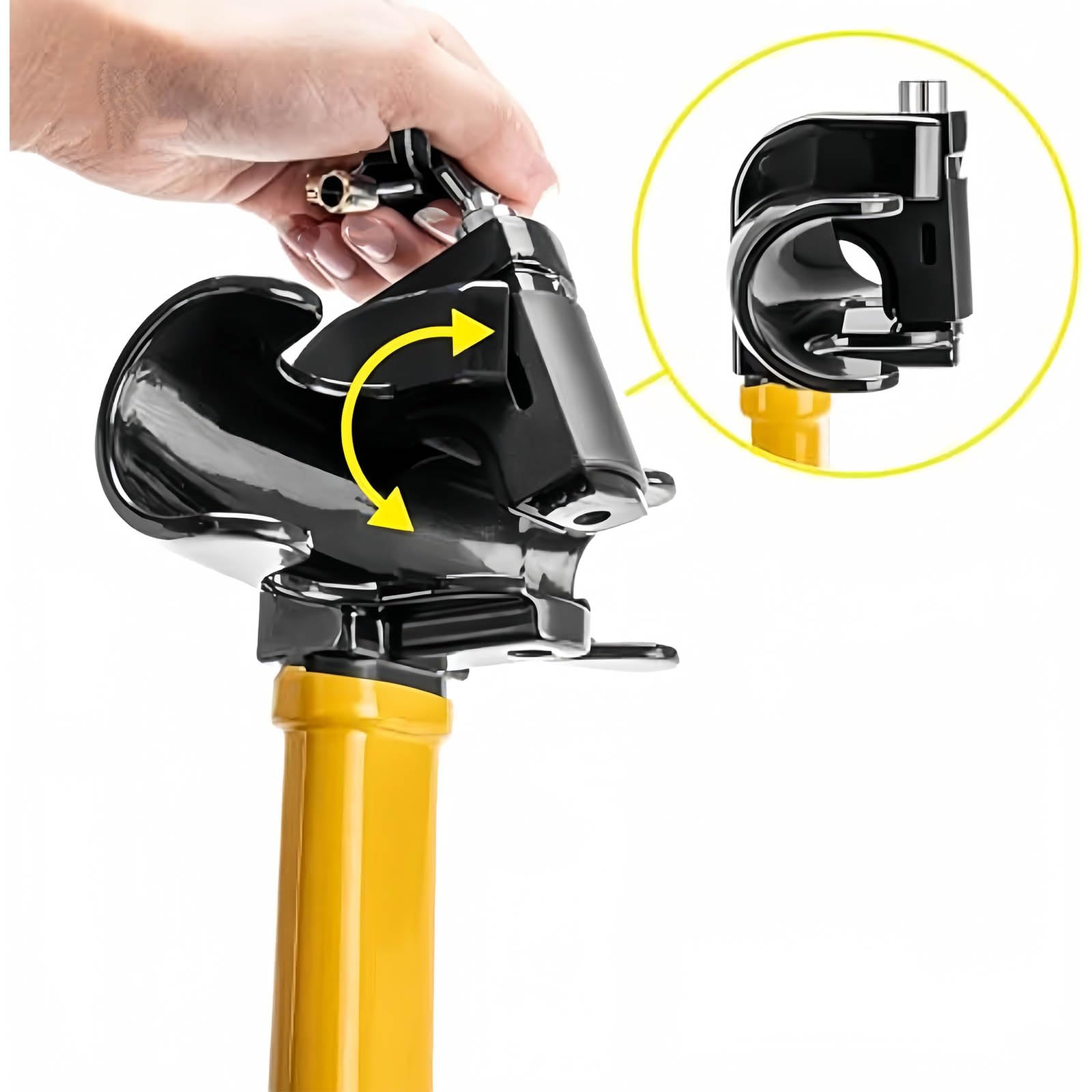 Serrure de Volant pour MG ES5 2025-, Serrure de Volant Dispositif de Blocage Canne Antivol Voiture Accessoires