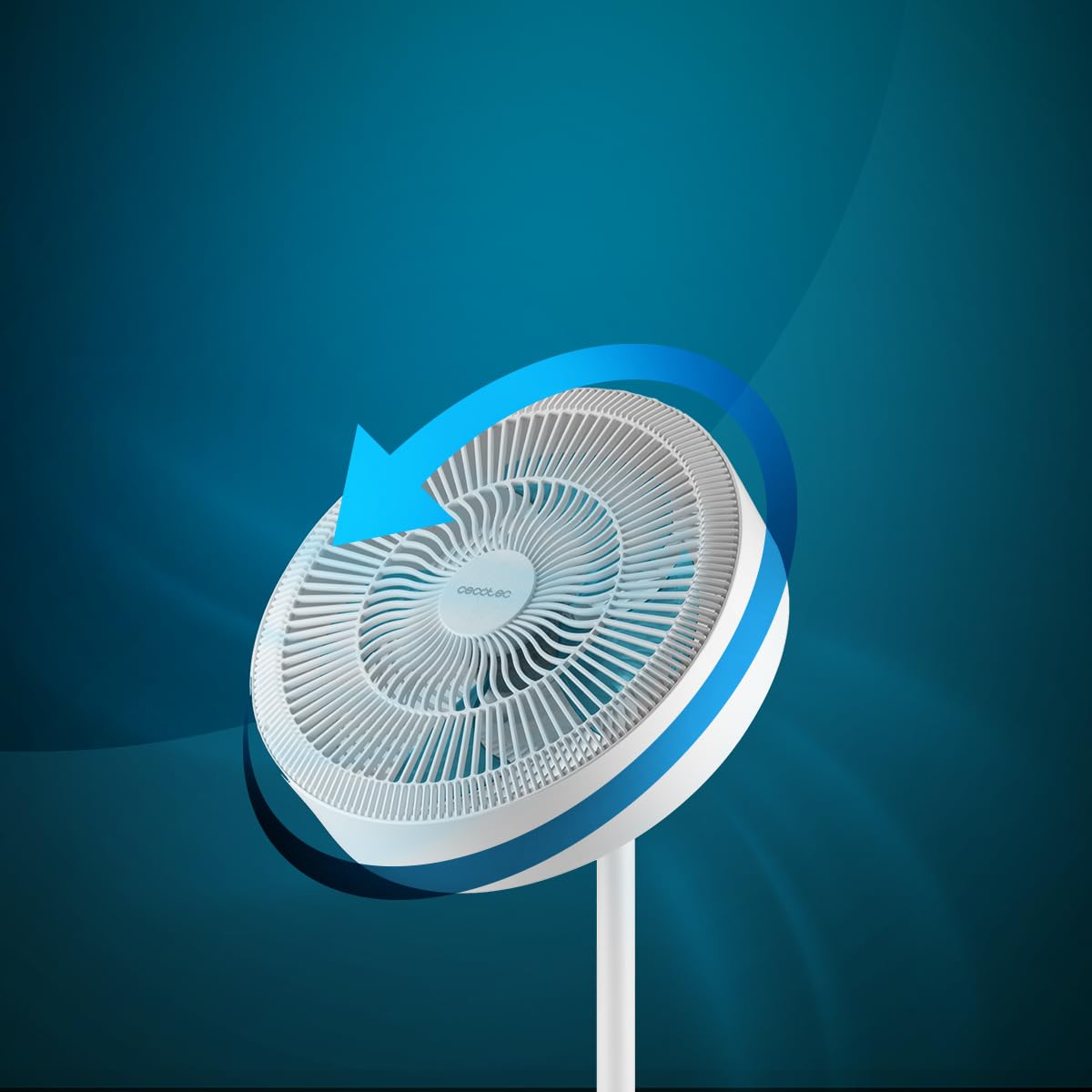 Cecotec Ventilateur sur Pied EnergySilence FanLamp 36 W, 9 Vitesses, LED