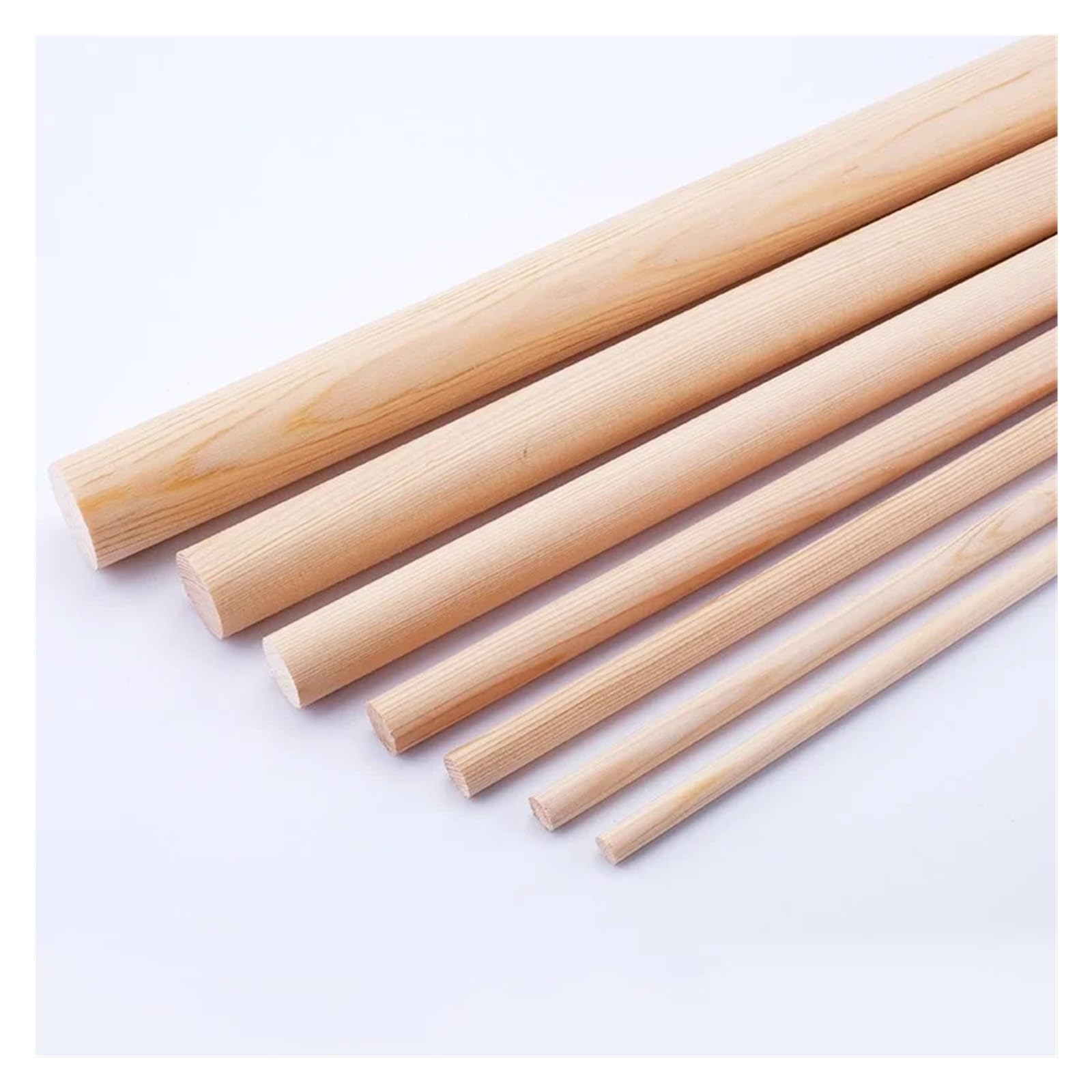 50 Uds. Palitos De Madera For Manualidades, Palitos De Madera A Granel For Manualidades, Palitos De Madera For Manualidades para proyectos de Bricolaje, Arte y Manualidades(200MM_6MM)