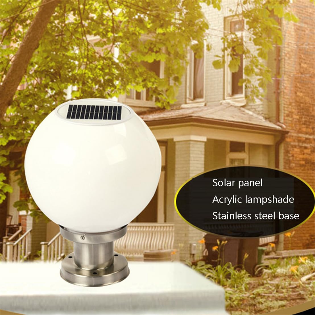 Akrylowa lampa stołowa na zewnątrz z globusem LED
