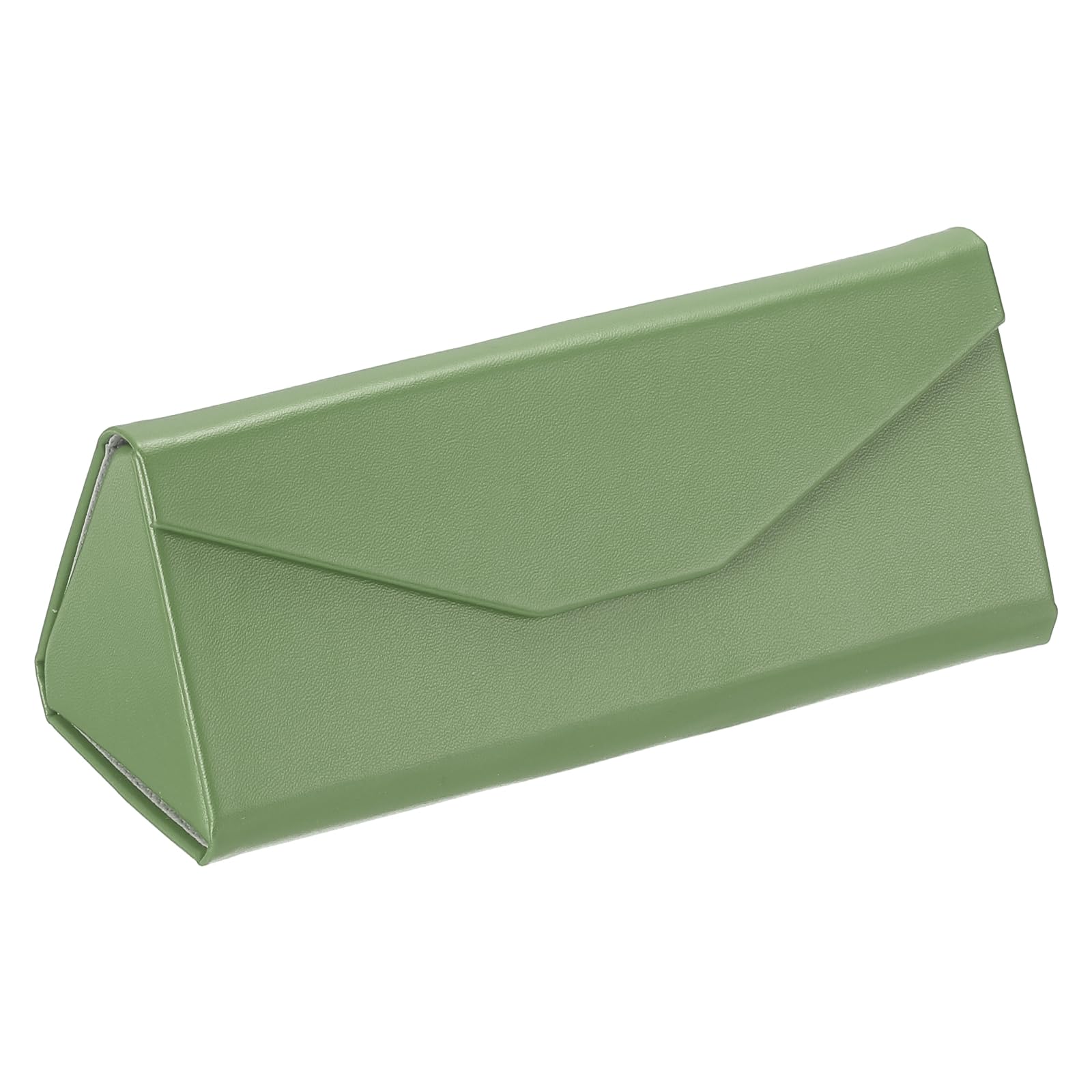 PATIKIL Foldable Glasses Case, Triangle Magnetic Sunglasses Organizer Case PU Leather Hard Eyeglass Case (1 Pcs)