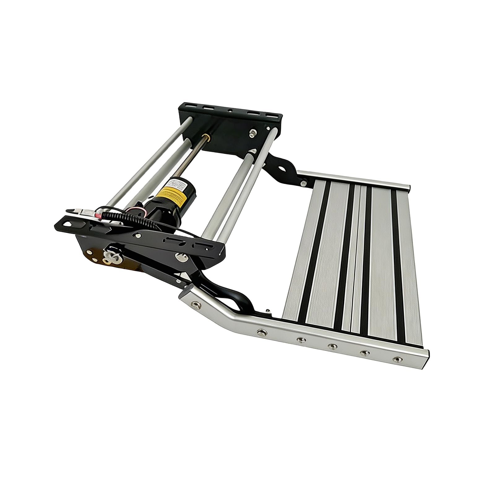 ALSUP Electric Folding RV Step Anti-Slip with LED Light 440LBS Capacity Single-24V