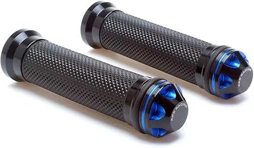 Miniatura 4 de Empuñaduras de mano para motocicleta de 78 pulgadas  Universal Gel Rubber CNC Billet Aluminio Manillar Grip con extremo de barra para manillar de 78