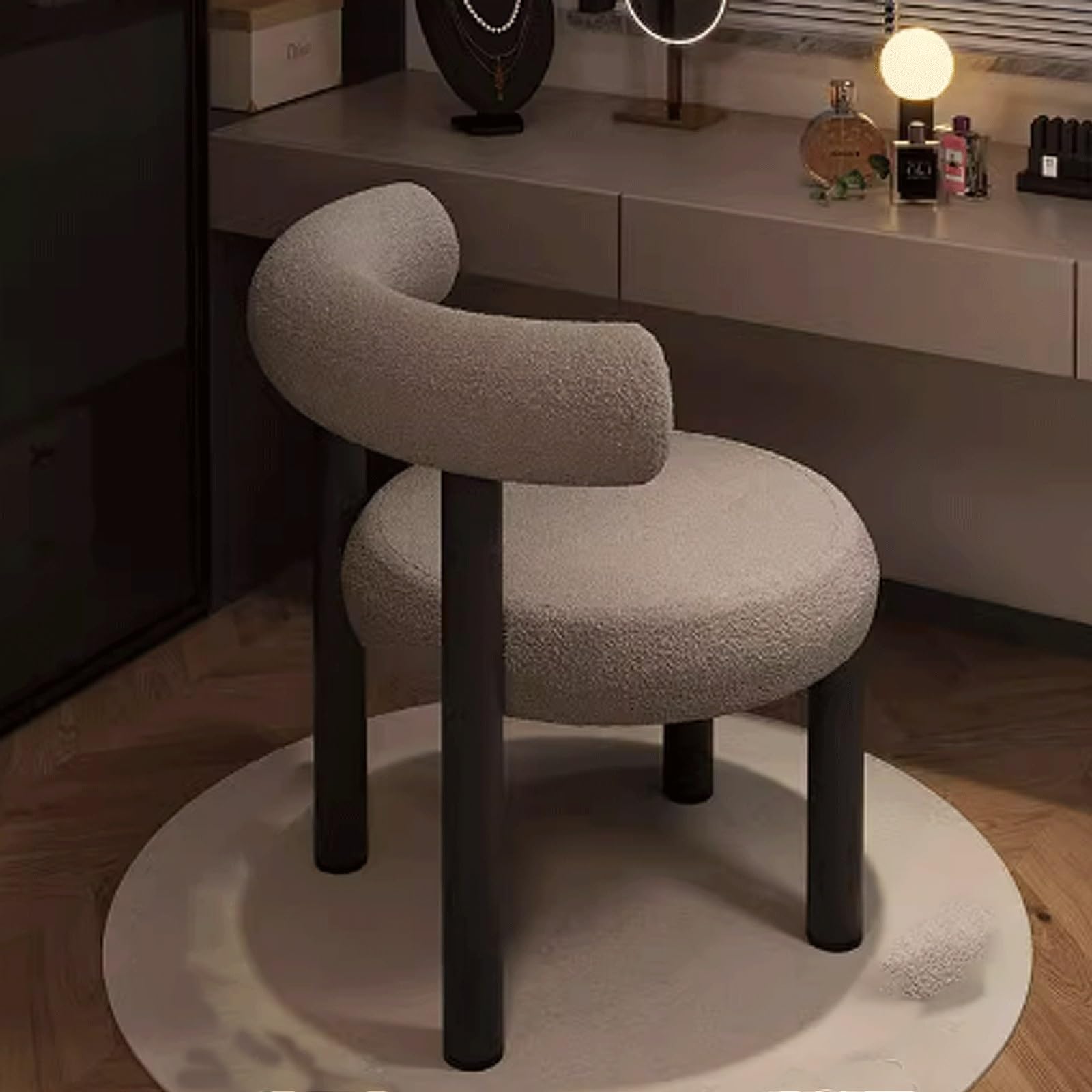 Chaises de maquillage modernes en métal et mousse de haute qualité esthétique