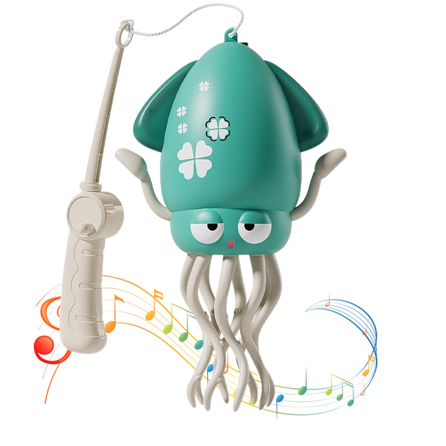 Electric Dancing Octopus Toy, Automatic Swing Magic Obstacle Avoidanceoctopus, Crawling Dancing Automatic Obstacle Avoidance Octopus Sensor Toy with LED & Music (Green)