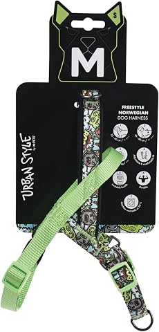 M-Pets Urban Style Multicolor Norwegian Köpek Göğüs Tasması (S) | Renkli Tasarım, Özgür Adımlar!