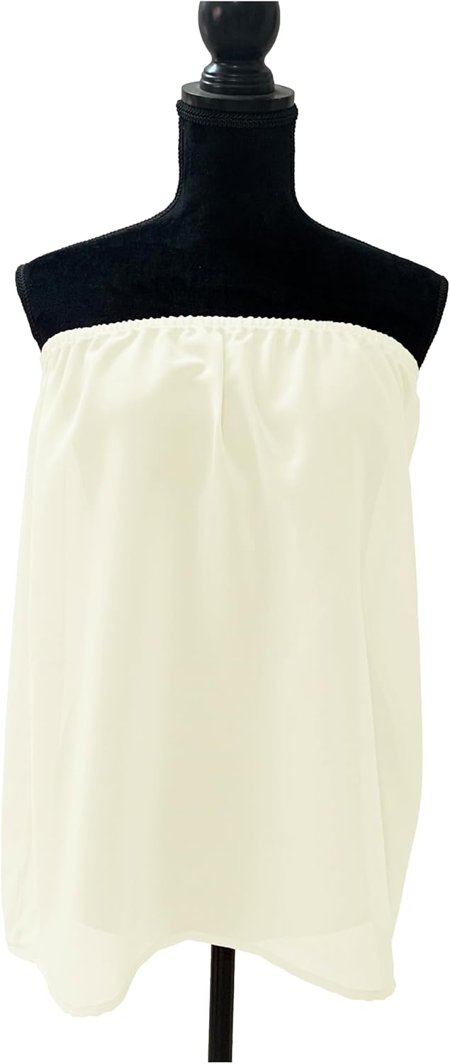 Half Slips for Women Underskirt Short Mini Skirt Chiffon Petticoat Shiny - Image 3