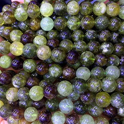 Miniatura 2 de Cuentas de piedras preciosas 1 hebras natural verde naranja granate tsavorita redondo suelto cuentas de piedra 0.236 in-0.394 in fit joyería DIY