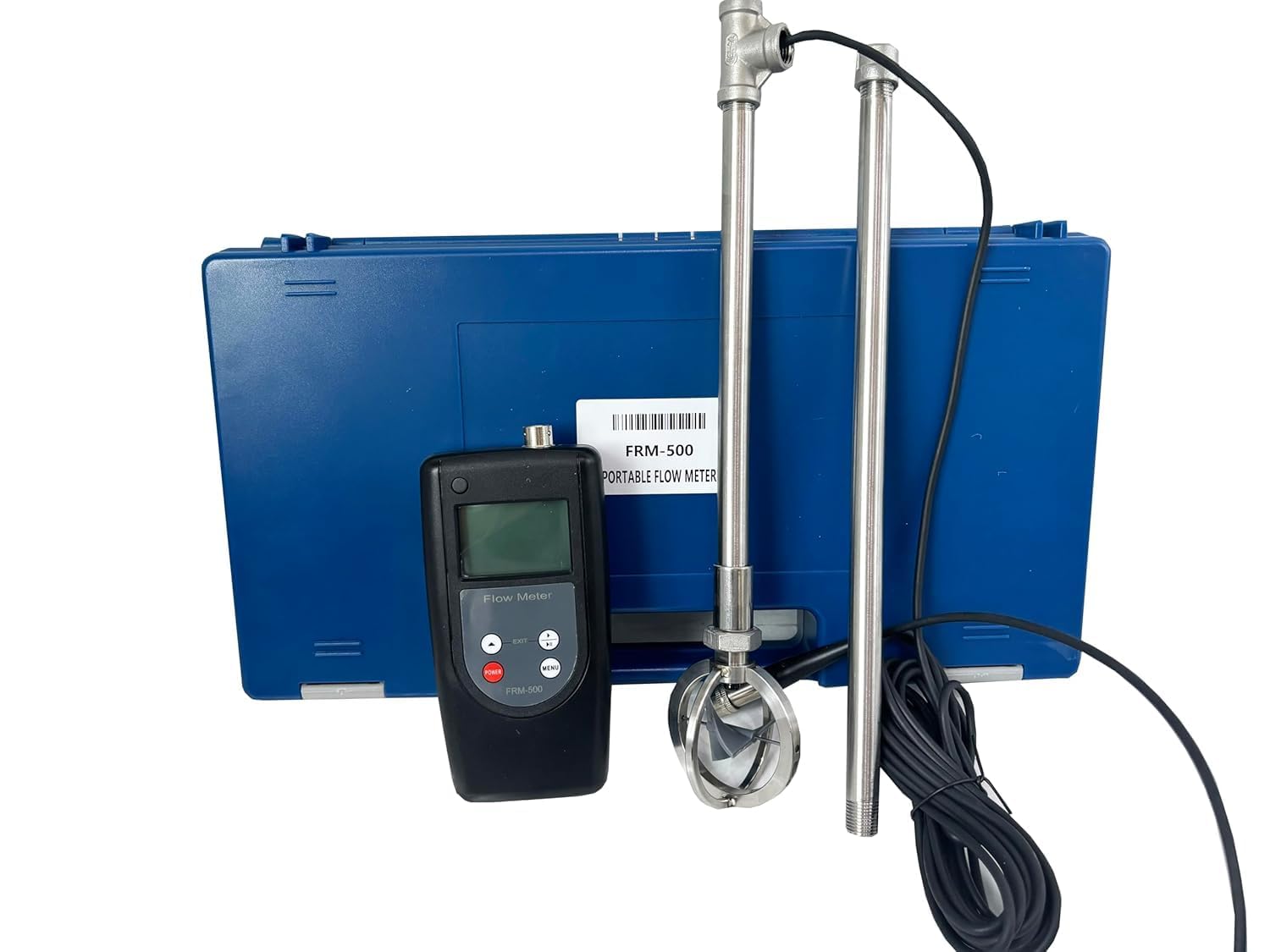 CNYST Digital Water Velocity Meter Flow Speed Meter with Speed Range 0.01-5.00 m/s Measurement Error <=1. 5% for Measuring Open Channels and Partially Filled Pipes