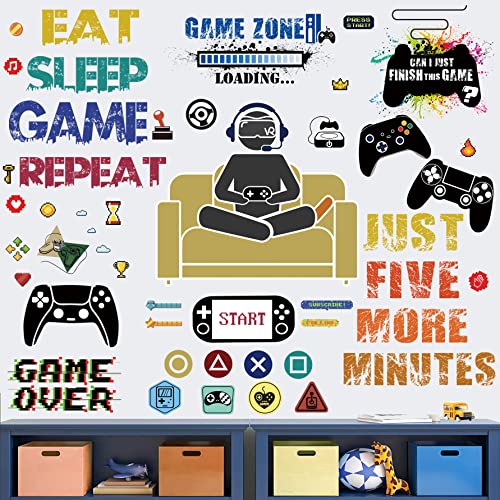 48 adhesivos decorativos para habitación gamer