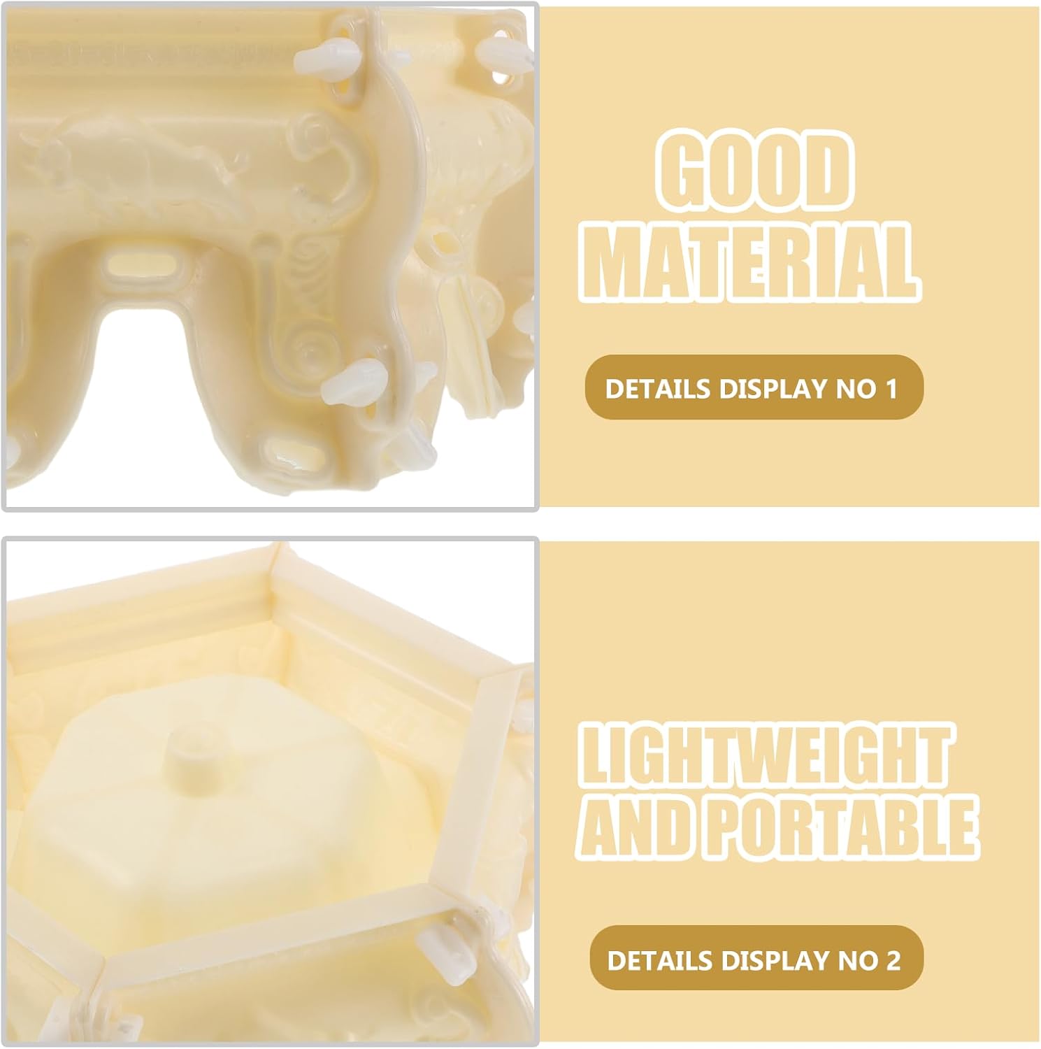 YARNOW 柱脚用コンクリート型枠 - ガーデン彫刻像台座セメント型枠 - ガーデンオーナメント置物スタンド用装飾ヘビーデューティ