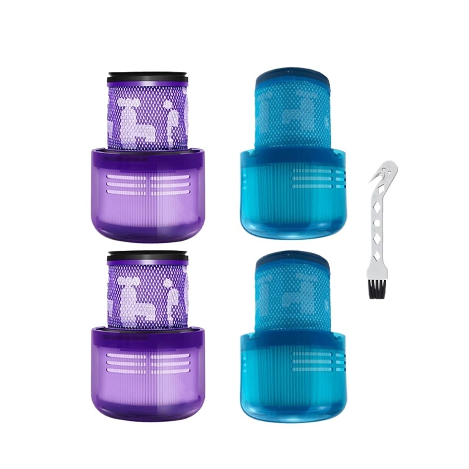 Compatible For Dyson ?V11 V15 SV14 SV16 SV17 SV22 Handheld Vacuum Cleaner Hepa Filter Element ?Compatible For Kitfort? Spare Parts Vacuum Cleaner Parts(4pcs)