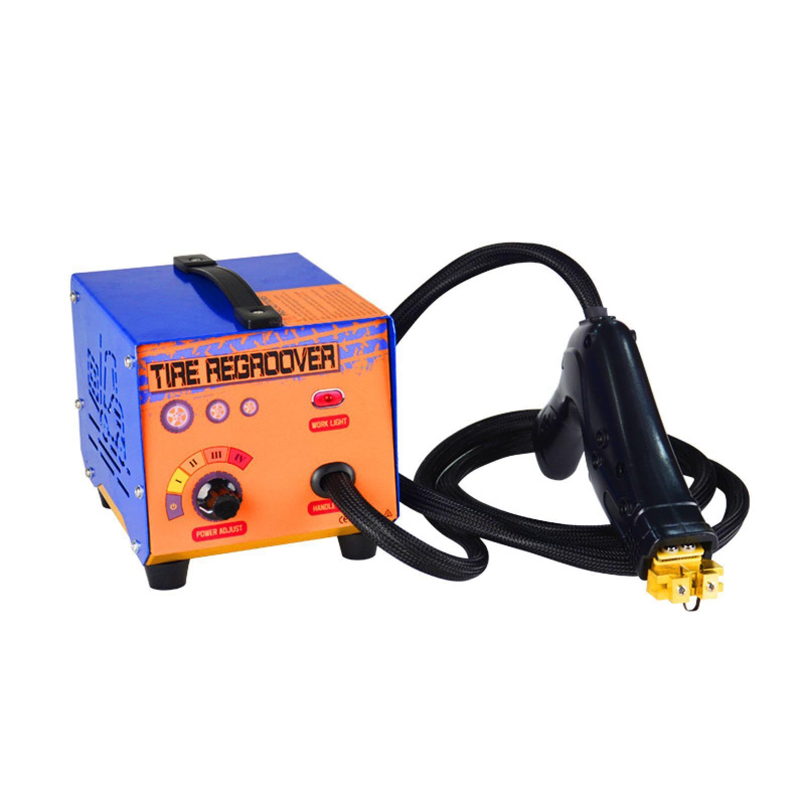 Máquina ranuradora de neumáticos, Kit de ranurado de Banda de Rodadura de 1000 W con Mango ergonómico, cortadora Profesional de Caucho para neumáticos de Coche/camión (10 cuchillas/220 V)
