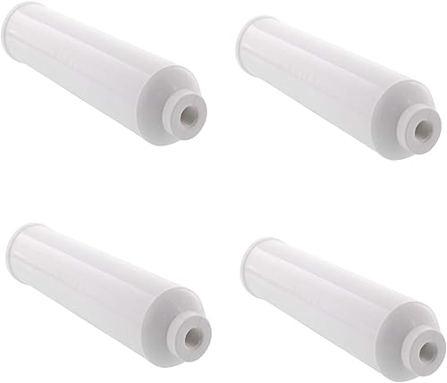 CFS Paquete de 4 cartuchos de filtro de agua GAC de coco en línea para nevera y hielo de ósmosis inversa, compatibles con modelos ICF-10 - Cartucho