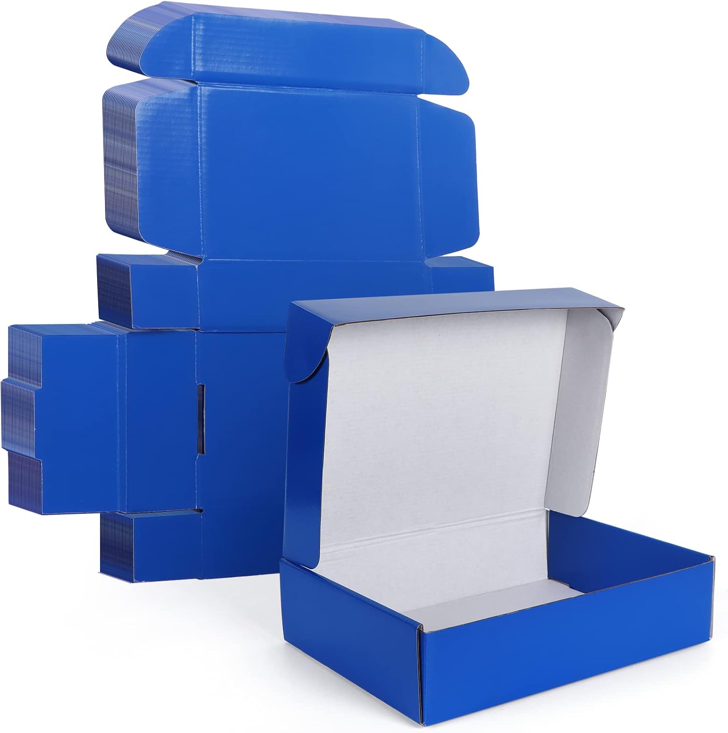 PHAREGE 12x9x3 inch Gift Shipping Boxes Bulk 20 Pack Blue