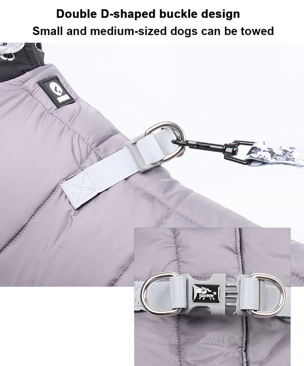 Waterdichte hondenjas met harnas, warme winter-hondenjas, hondenvest voor kleine en middelgrote honden Waterdichte hondenjas met harnas, warme winter-hondenjas, hondenvest voor kleine en middelgrote honden