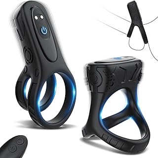 Vibrating Cock Ring Penis Rings -Vibrating Penis Ring For Men With 9 X 2 Modes Testicles Stimulation, Waterproof Cock Ring Vibrator, Silicone Penis Ring Vibrator Male Sex Toy Adult Sex Toy For Men