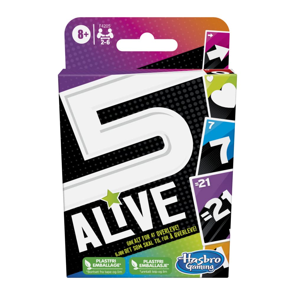 Hasbro Gaming Five Alive Card Game
