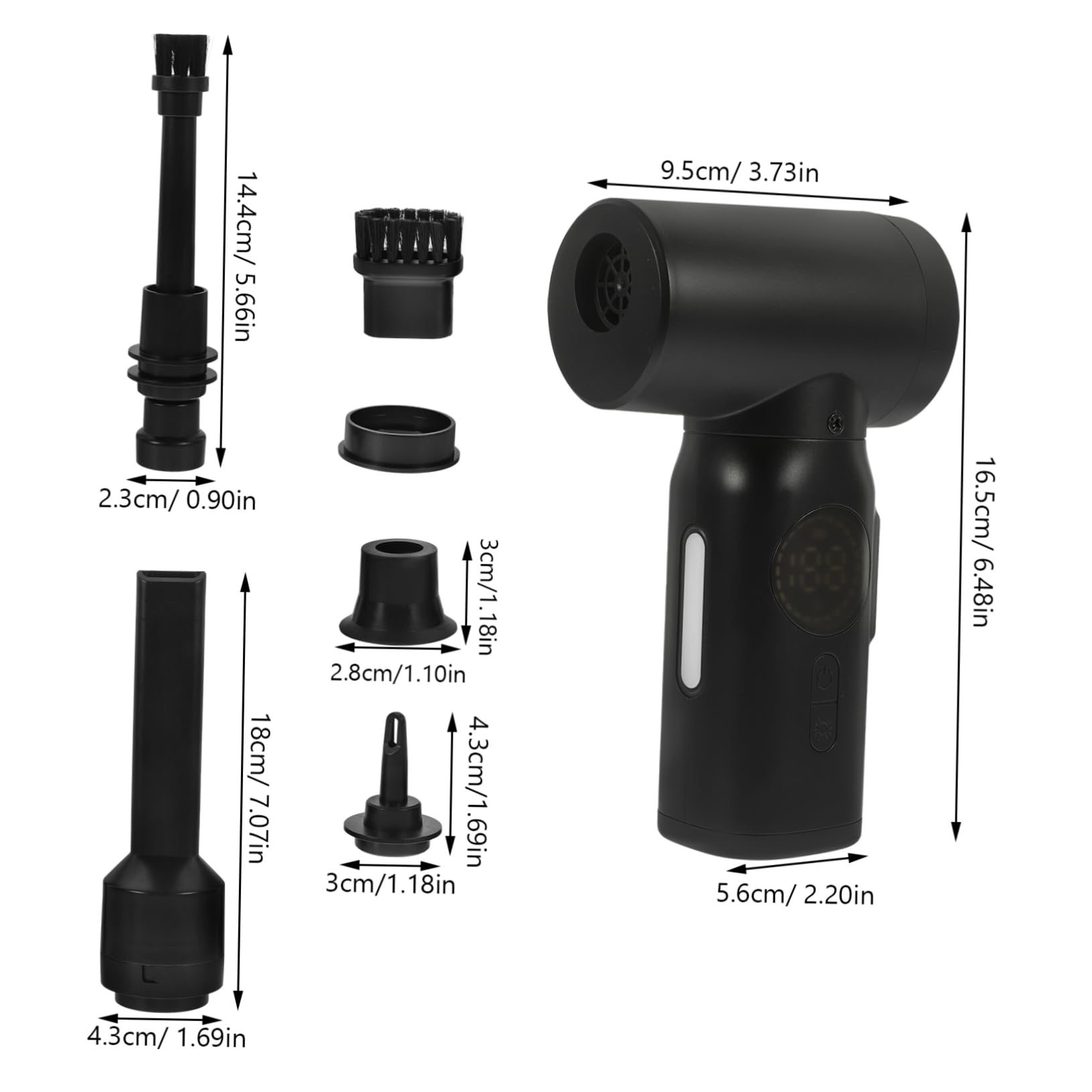 HOMSFOU 1 Set Cordless Compressed Air Duster Rechargeable Electric Air Blower for Keyboard Car Home Cleaning Versatile Vacuum Blower Pump Powerful Dust Cleaner with Ultra Strong Airflow