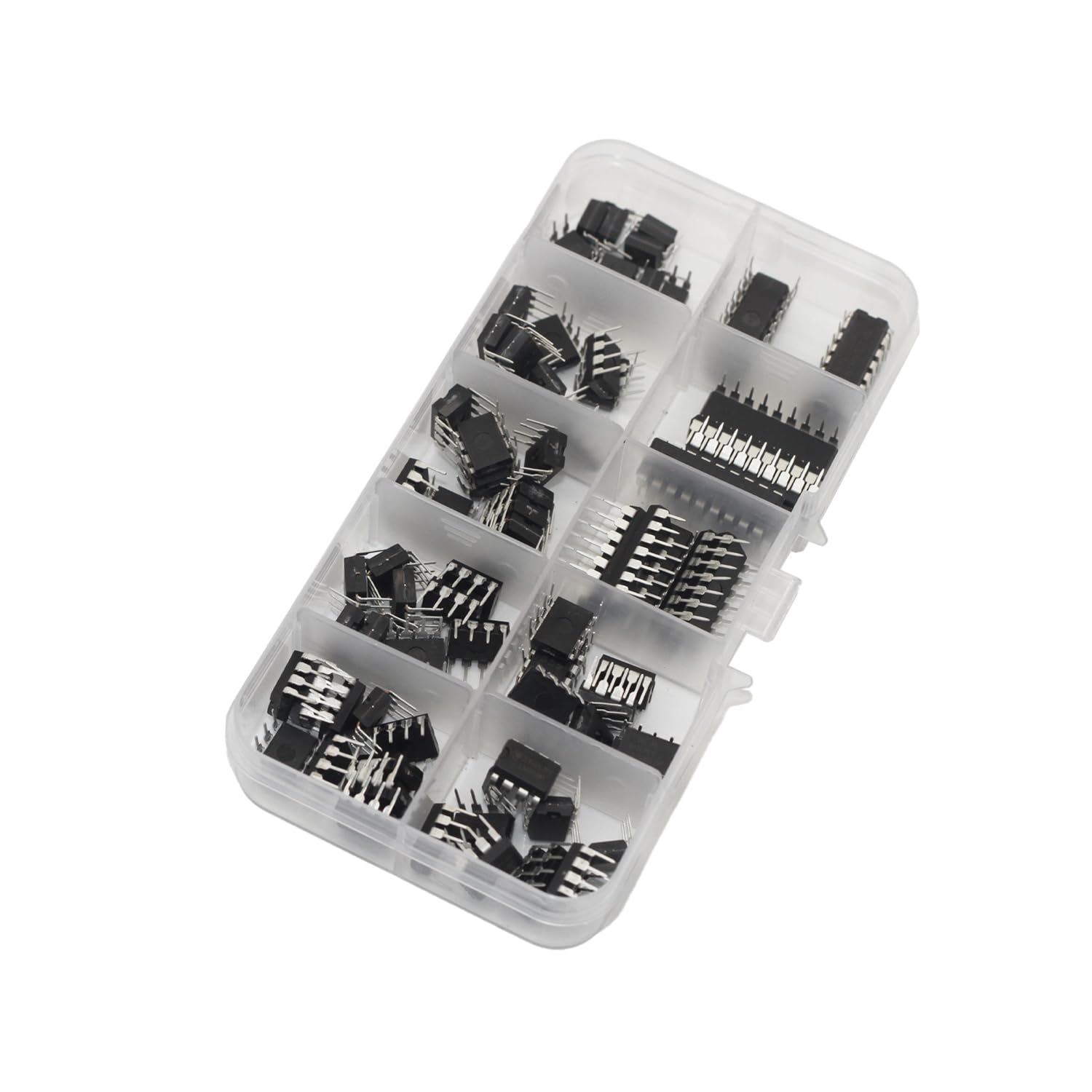 LeHang 85x 10 Typ IC Chips Sortiment für integrierte Schaltungen NE555 LM324 LM393 UA741 ULN2803 LM358 LM386 NE5532 ULN2003 PC817