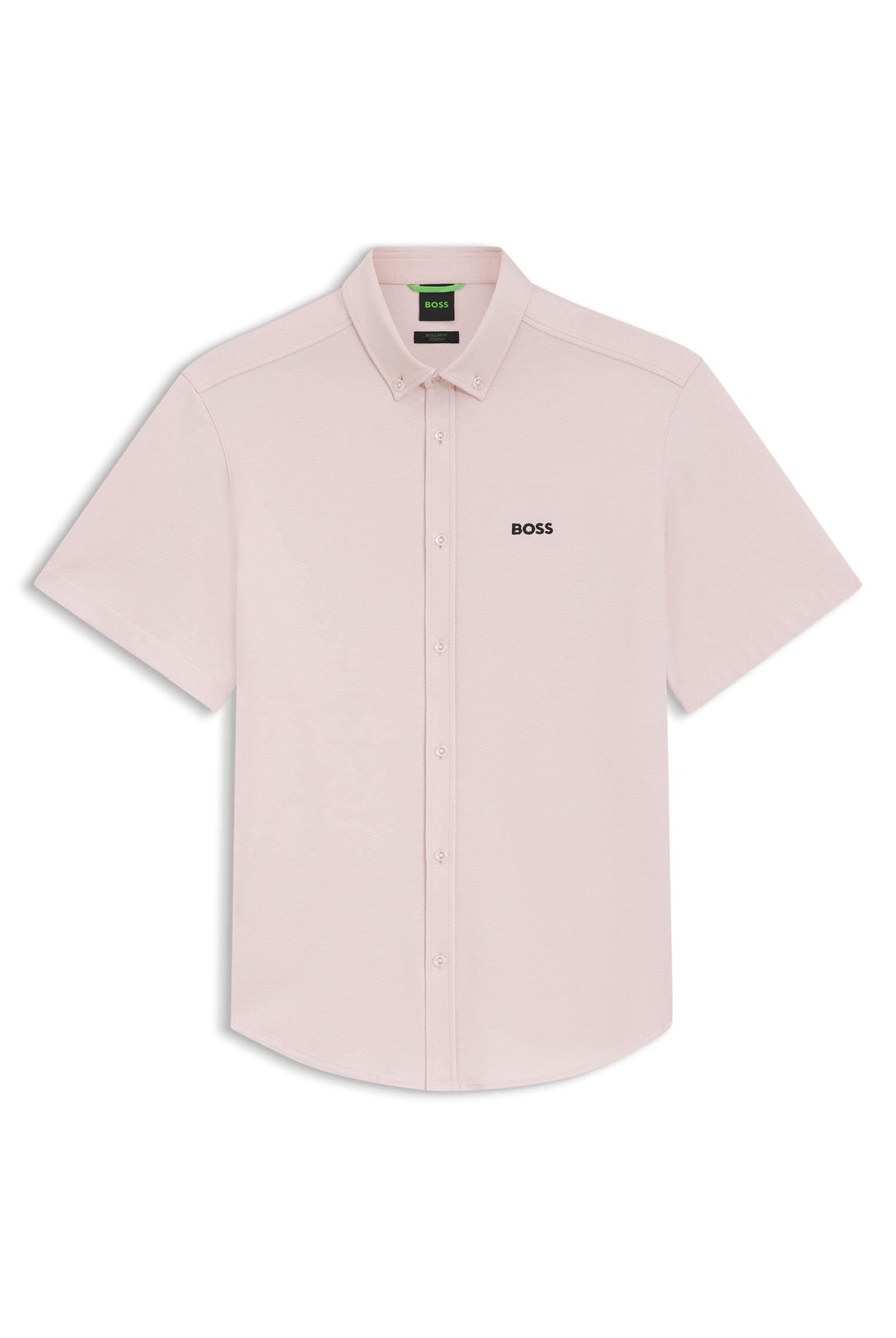 BOSS Mens ST Motion S Regular-fit Shirt in Cotton Jersey