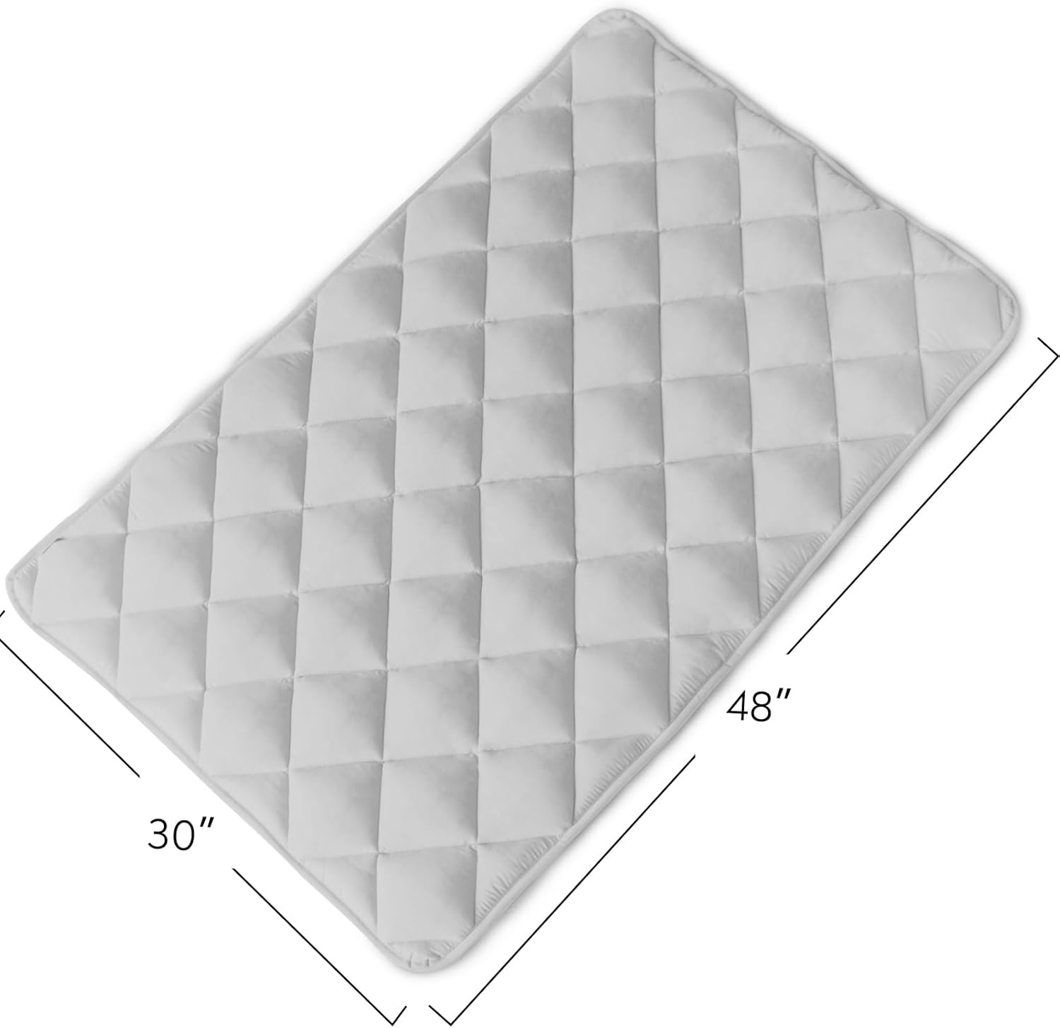 Magik & Kover Dog Crate Pad 2 Pack (48" x 30"), Soft Large Dog Crate Mat with Anti-Slip Bottom, Machine Washable Kennel Pad, Fits 48 Inch Crate, Grey