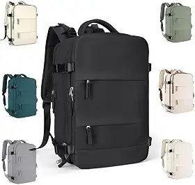 Mochila Executiva de Viagem Grande 40L Impermeável com Porta USB, Mochila Compartimento para Notebook, Mochila Feminina/Masculina Reforçada para Trabalho e viagem – VANOVA