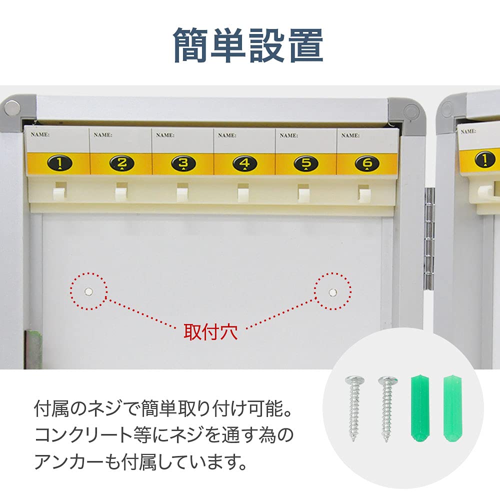 アントステラ　キーボックス たのめーる】ソニック 暗証番号キーボックス テンキー式 24個吊