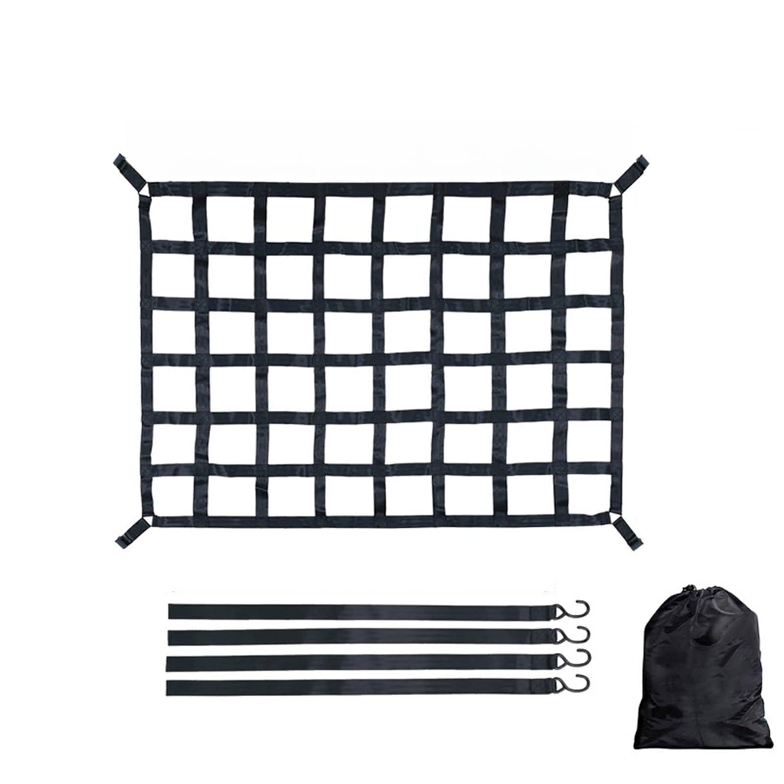 Kofferraum Netz Gepäcknetz for Auto | Heavy Mesh Truck Trailer Dumpster Extend Covers Gepäcknetze for den Kofferraum auf dem Dach(S)