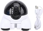 Dpofirs Movable Pet Camera on Wheels, 1080P WiFi Indoor Security Camera with 2MP Double Lens, Support 2 Way Talk, APP Remote, for Baby Elderly Cats Dogs