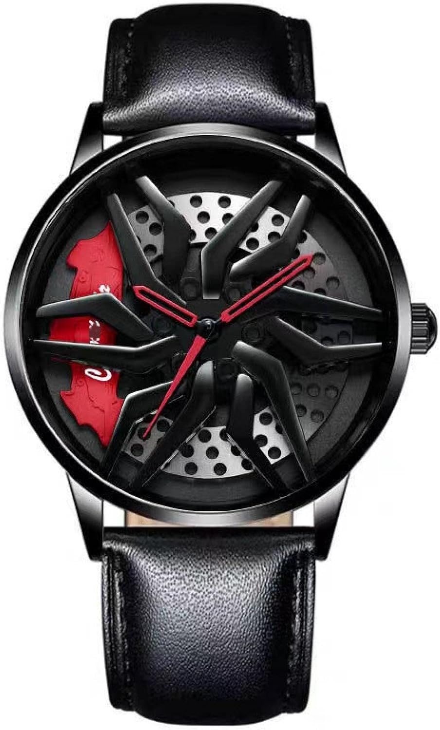 Men Creative Watch,Men Custom Design Waterproof Sport Wrist Watch,Men 3D Car Wheel Quartz Wrist Watch G