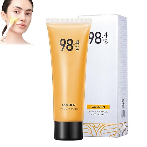 KnjoFly Máscara blanqueadora antiarrugas, máscara despegable de lámina dorada, máscara para blanquear, máscara removedor de puntos negros, cuidado