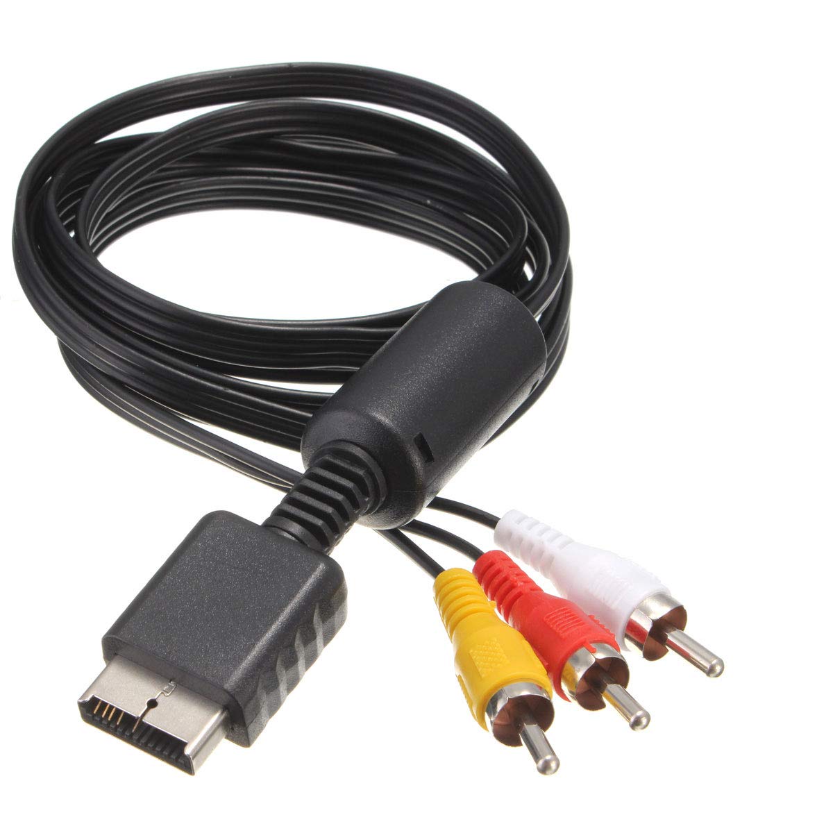 E-outstanding 1PC AV Cable to 3 RCA Cable for Sony Playstation PS2 PS3 PSX 1.8m/6ft